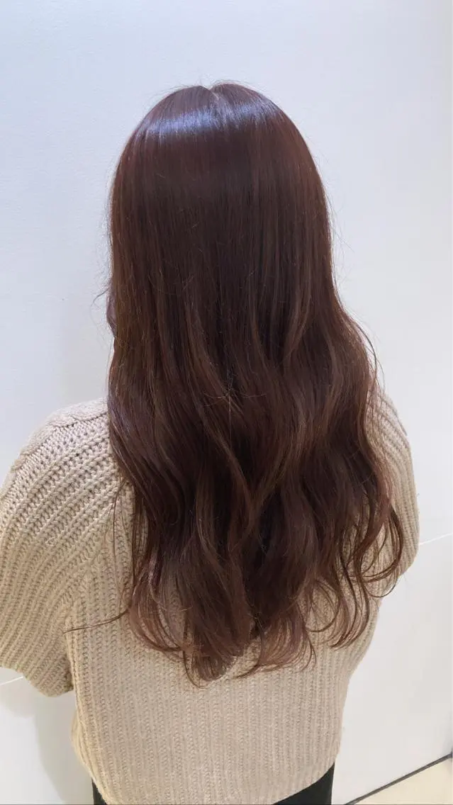 ロング カラー ブラウンカラー イルミナカラー ピンクカラー ピンクブラウン ヘアカラー 柔らか透明感カラー/ 内田圭祐のヘアスタイル