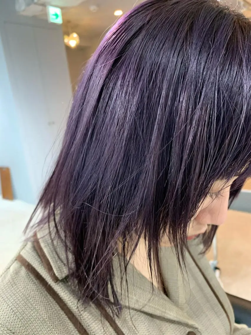 セミロング カラー ヘアアレンジ ボブパーマコテ巻き風 パーマNo1深江秀平のヘアスタイル