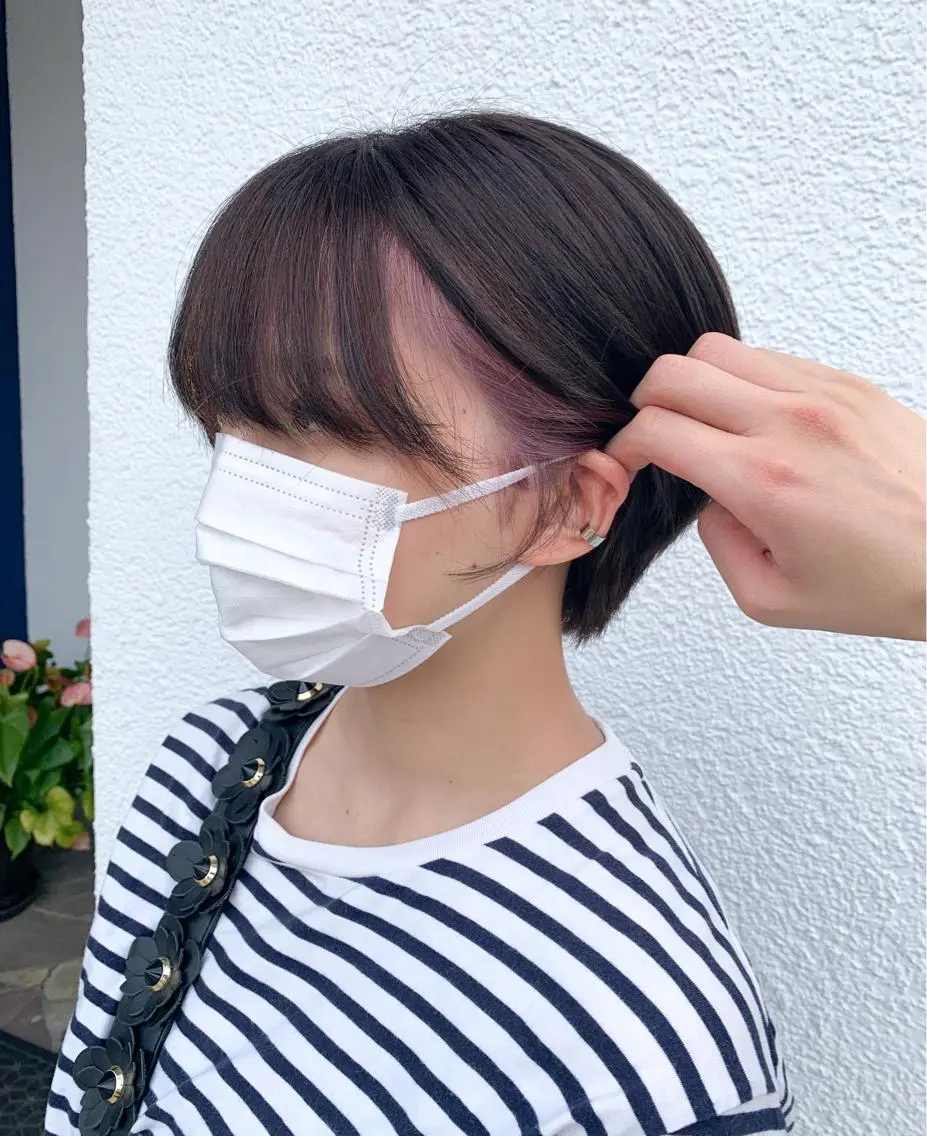 ショート カラー ヘアアレンジ メンズパーマ職人 加藤 弘貴のヘアスタイル