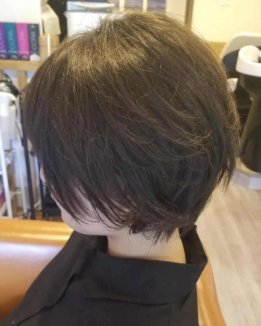 ショート カラー アディクシーカラー ブルーカラー 外国人風カラー トリートメント カット ヘアカラー トリートメント spa hair ark 富井直美のヘアスタイル
