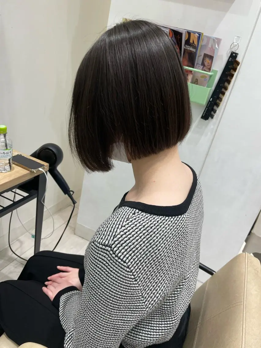 ショート カット トリートメント 髪質改善ストレート 韓国風レイヤー池袋のヘアスタイル