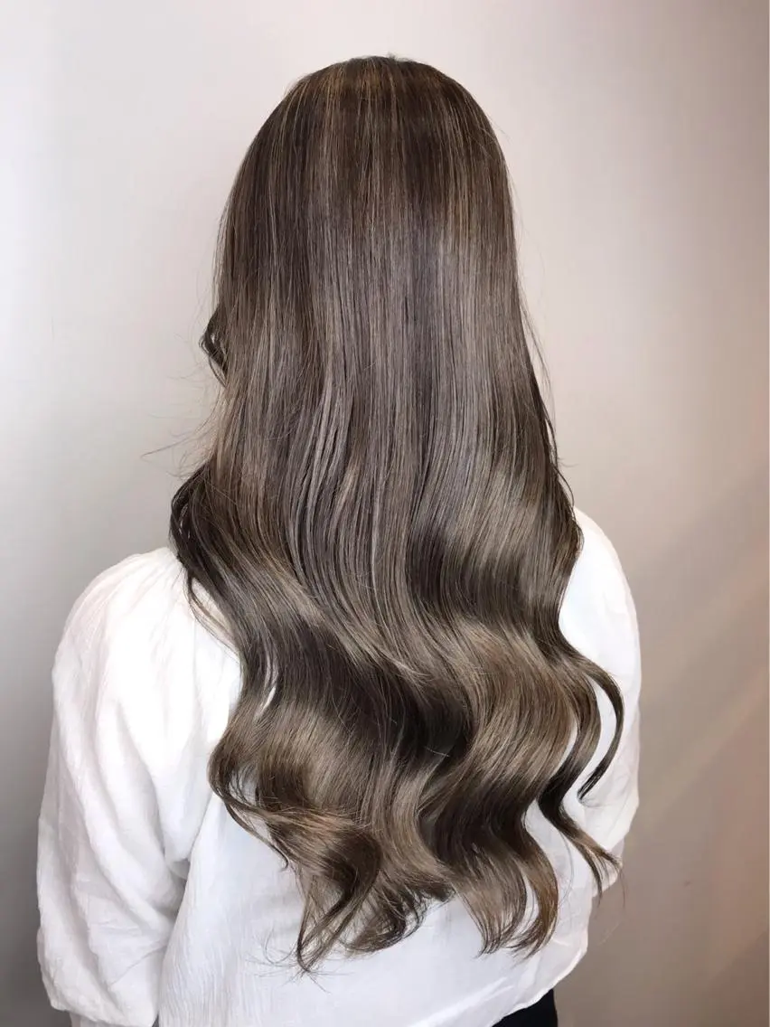 ロング カラー シールエクステ⭐️ オオミタクヤのヘアスタイル