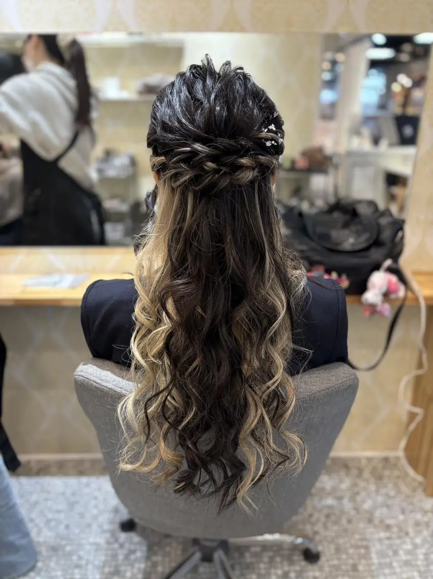 ヘアアレンジ ヘアセット天神駅直結 jrメンバーJUNのヘアスタイル