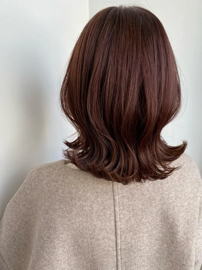 ミディアム 中原 優美のヘアスタイル