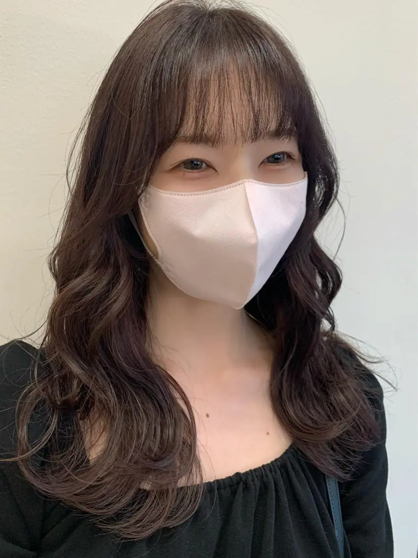 ロング 鈴木 まりやのヘアスタイル