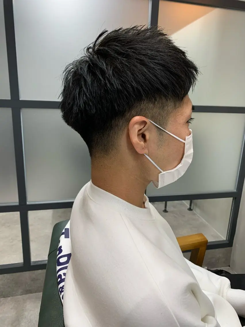 ショート パーマ メンズ カット 【S.BROOM】 店長　西川徹のヘアスタイル