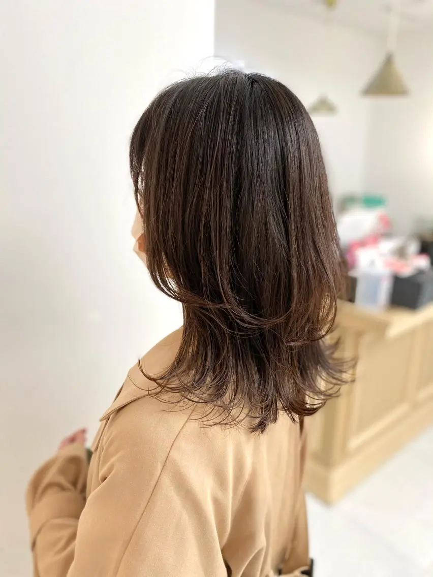 ミディアム カット トリートメント 平田 健一のヘアスタイル