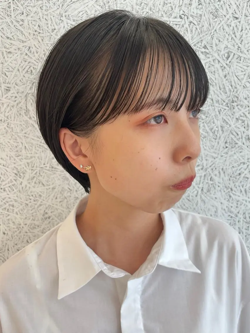 ショート カラー ショートヘア カット ヘアカラー トリートメント SOYON 🤍CHIZU🤍.のヘアスタイル
