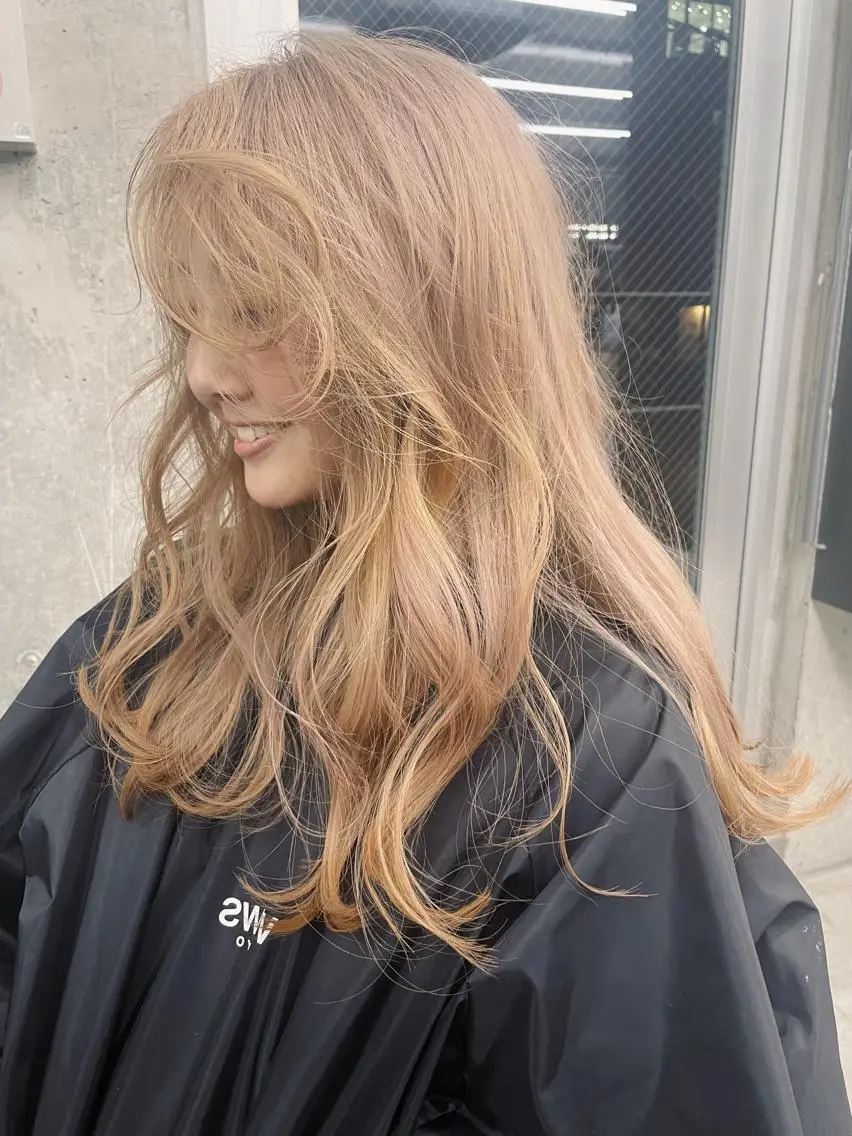 ミディアム カラー ブリーチ カット ヘアカラー トリートメント ヘアセット センスをお届けします 大谷将生infpのヘアスタイル