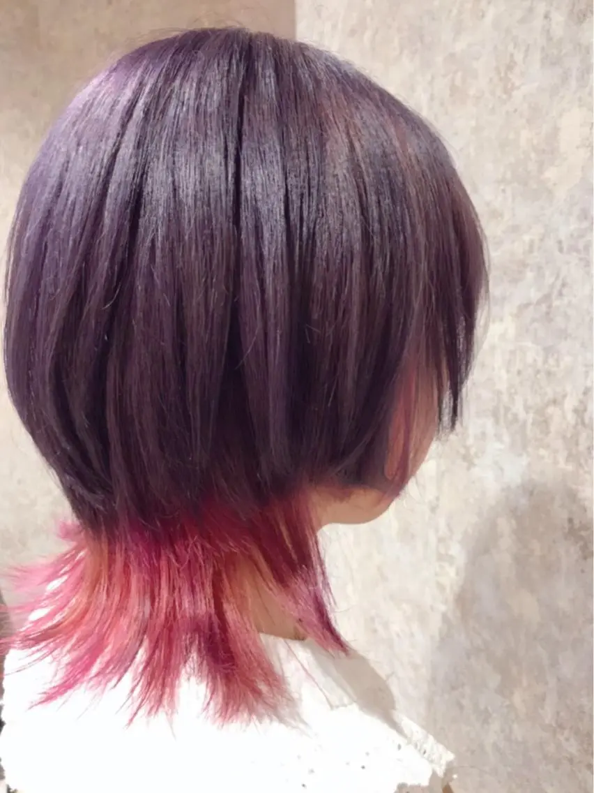 ショート カラー ラベンダーカラー ピンクカラー 🫟Blanco🫟 Color&Careのヘアスタイル