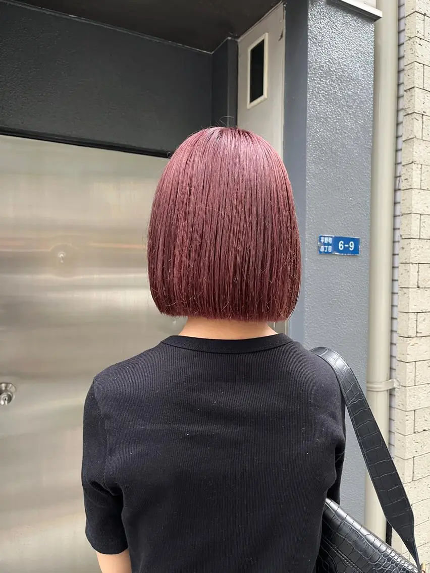ショート カラー ヘアカラー 韓国好き🇰🇷 美容師MIKUのヘアスタイル