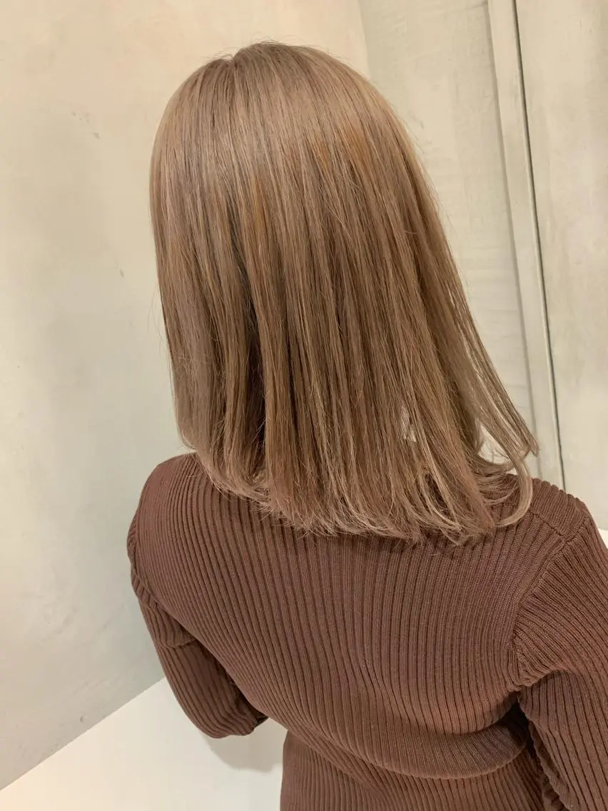 ミディアム オリーブ カラー✨有坂映哉のヘアスタイル