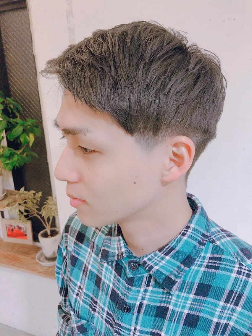ショート カラー パーマ ヘアアレンジ メンズ 透明感カラー ダブルカラー ヘアカラー ちこ .のヘアスタイル