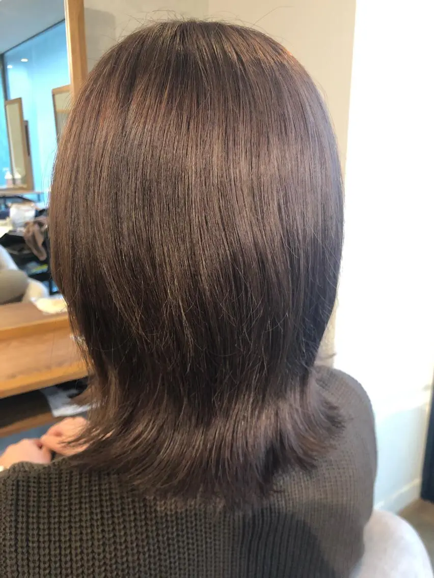 ミディアム カラー ベージュカラー ラベンダーカラー ラベンダーベージュ Hair&Make Nahoのマツエク・マツパデザイン