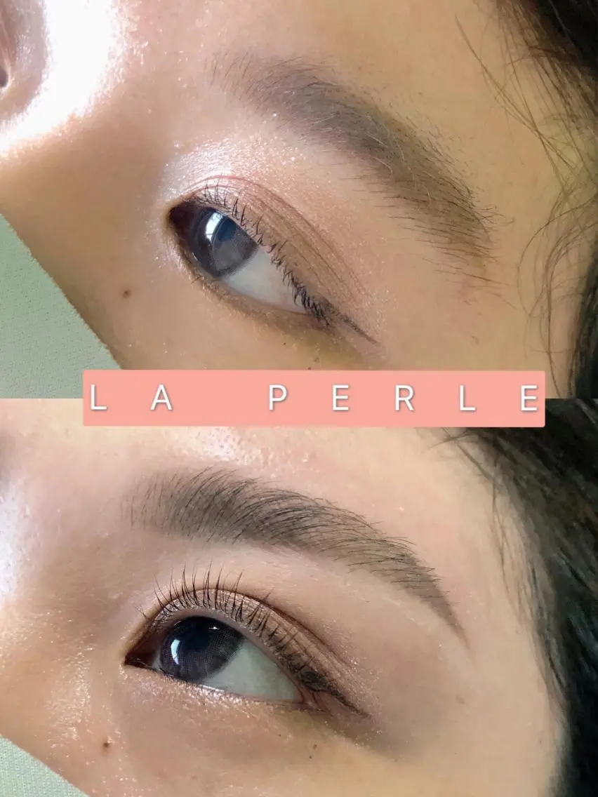 マツエク・マツパ パリジェンヌラッシュリフト 一重×まつ毛パーマ LA PERLEのマツエク・マツパデザイン