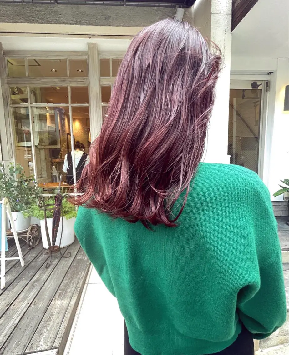 ミディアム カラー 🙃 透明感カラー/ボブのヘアスタイル