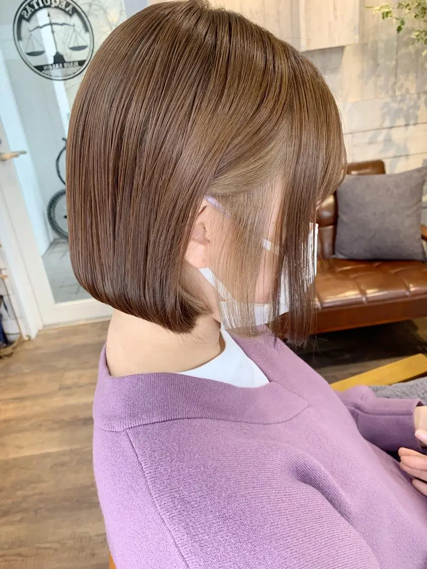 ミディアム カラー 初めてでも失敗しない 透明感カラー Miiのヘアスタイル