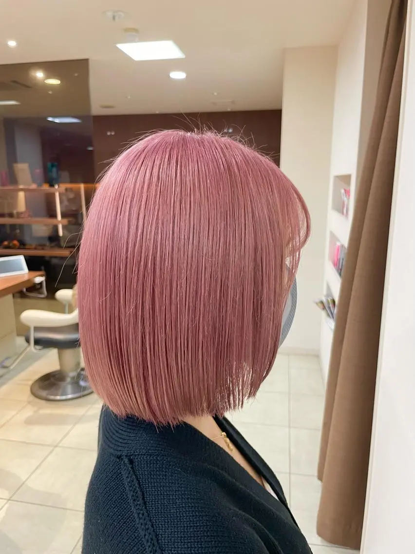 ミディアム カラー ヘアアレンジ ヘアカラー トリートメント 【Sweep】おじま のぞみのヘアスタイル