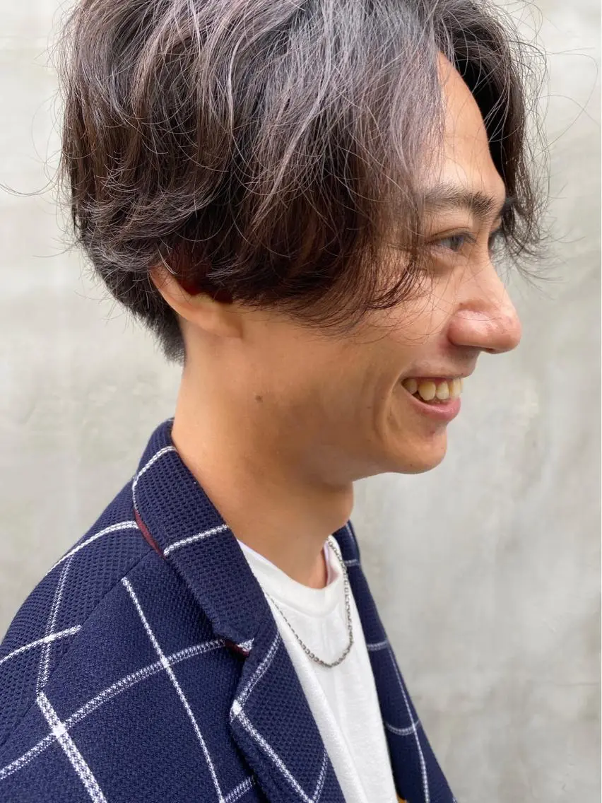 ミディアム カラー パーマ ヘアアレンジ メンズ キッズ ネイル マツエク・マツパ ミディアムネイル メンズネイル インナーカラー/ KANAのヘアスタイル