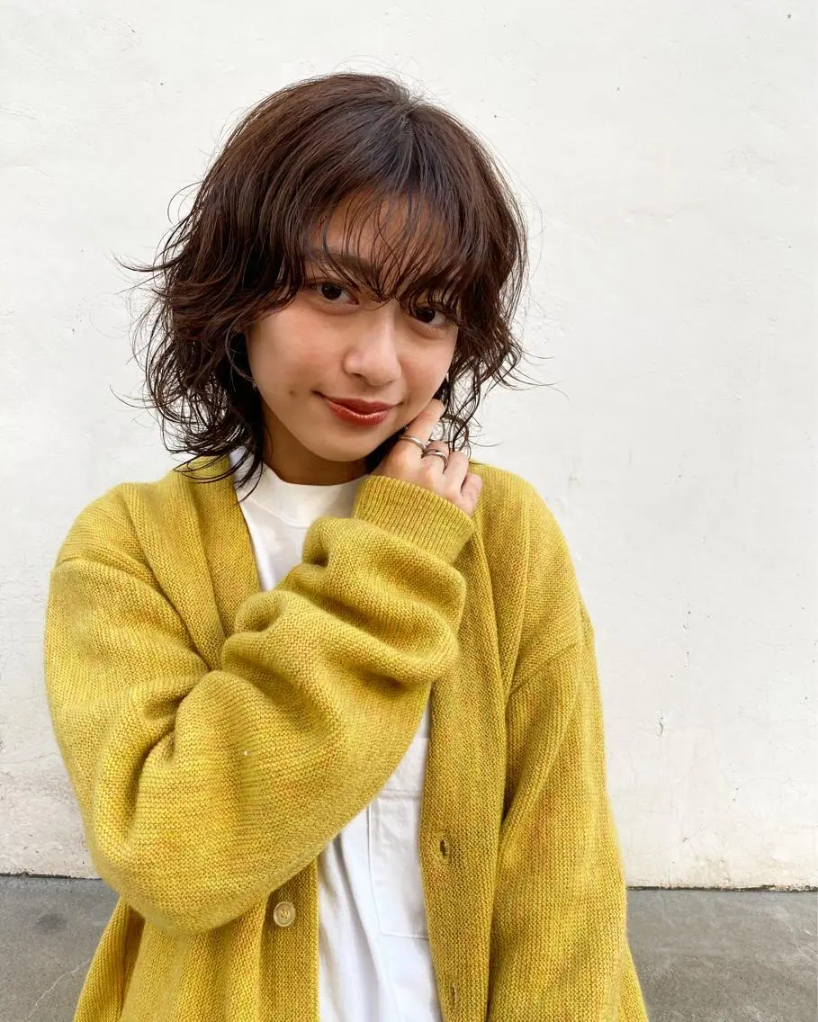 ミディアム カラー 🟩白髪ぼかし ショート/大司のヘアスタイル