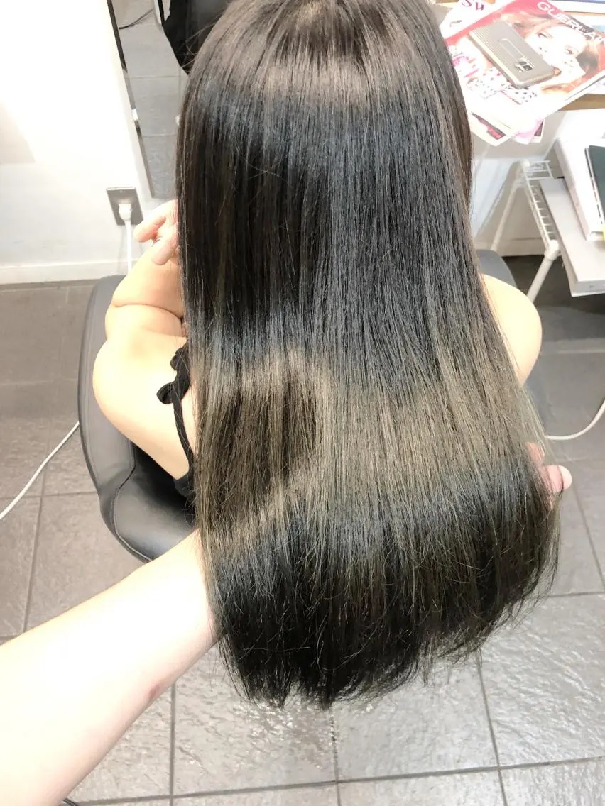 カラー グレージュ カット ヘアカラー トリートメント ヘッドスパ グレージュ/髪質改善 Yamato.hのヘアスタイル