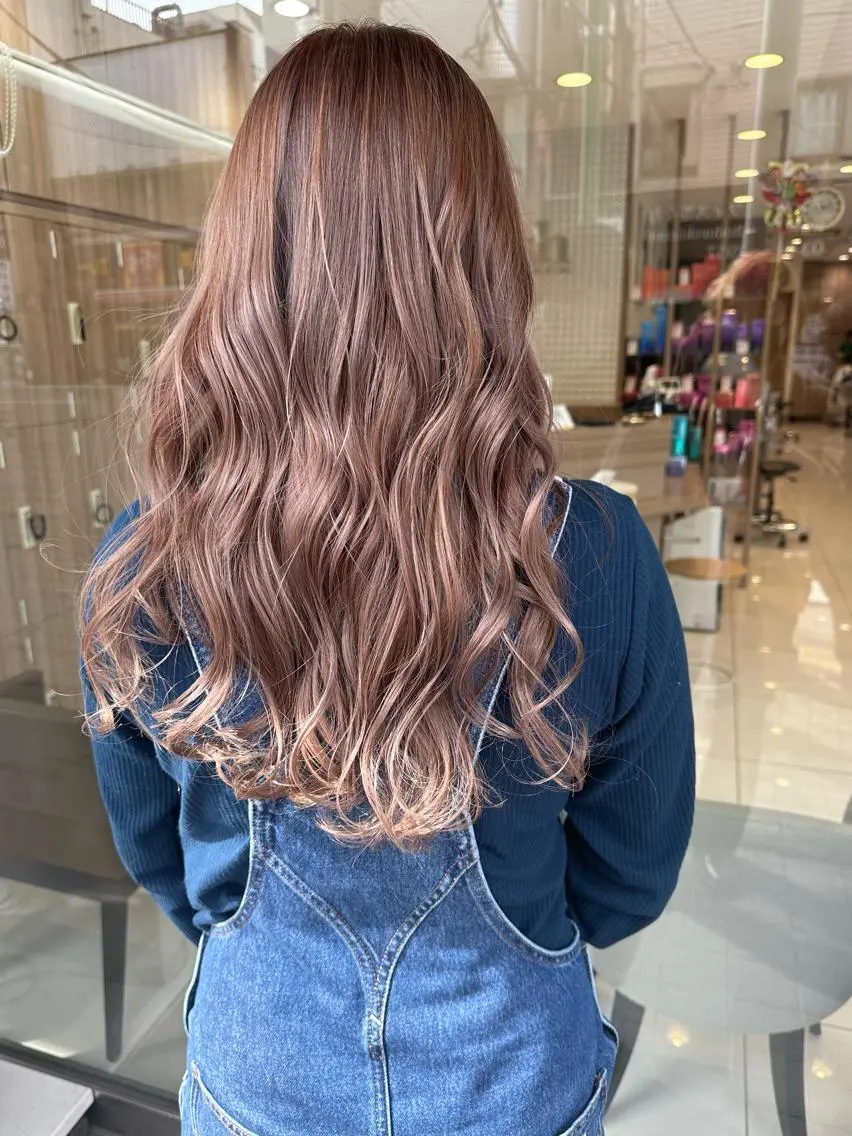 ロング カラー 島袋 ナオユキのヘアスタイル
