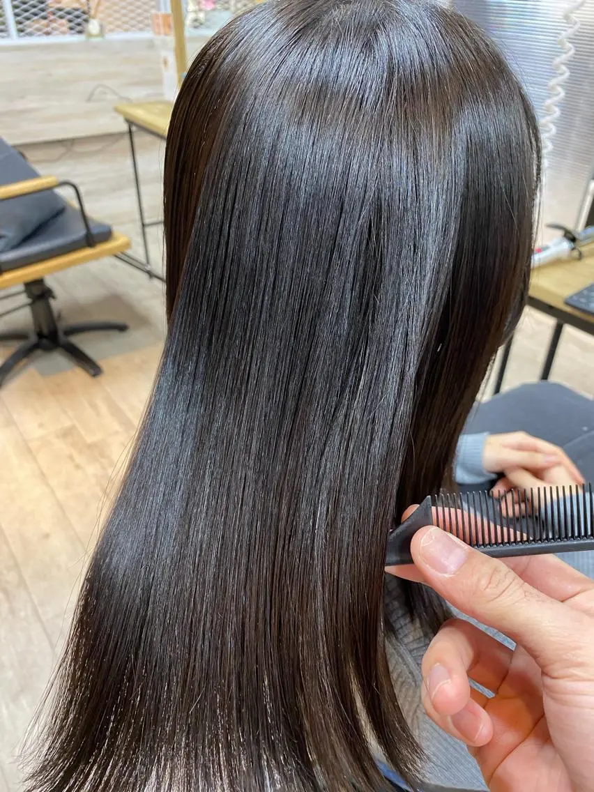 ミディアム 髪質改善 メンズパーマゆうひのヘアスタイル