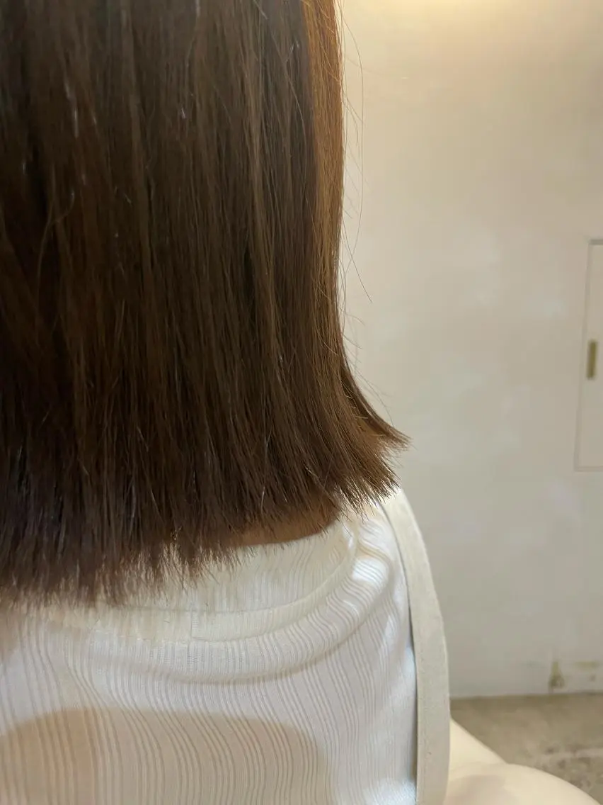 ミディアム ボブ 外ハネヘア 宮下 祐香のヘアスタイル