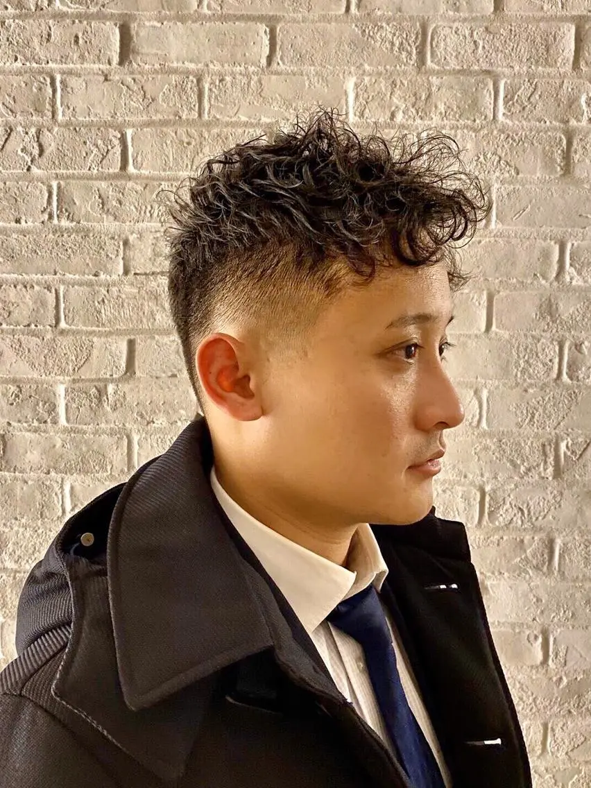 ショート パーマ メンズ LAVIE barberのヘアスタイル