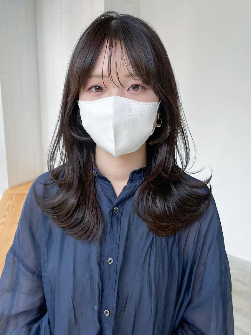 セミロング カラー パーマ ヘアアレンジ レイヤーカット ITbyALBUM 八王子店のヘアスタイル