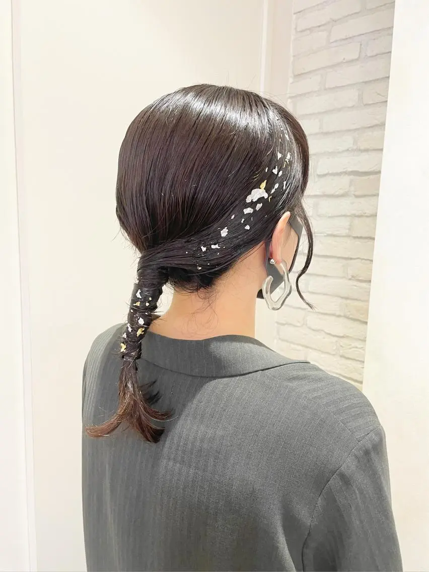 ミディアム パーマ ヘアアレンジ シールエクステ横浜 🐏☁️miminaのヘアスタイル