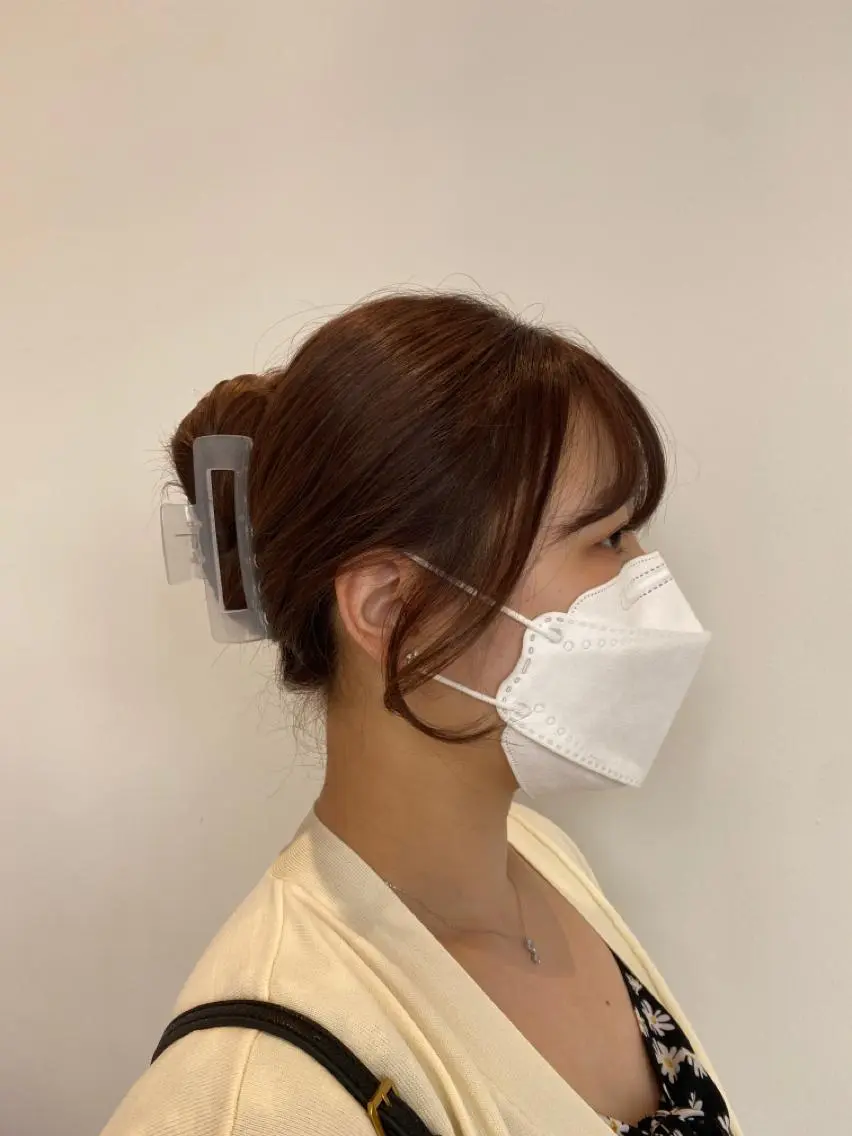 セミロング カラー ヘアアレンジ エギョモリ 韓国風ヘア 小顔カット 和歌山韓国ヘア🌙 MOEのヘアスタイル