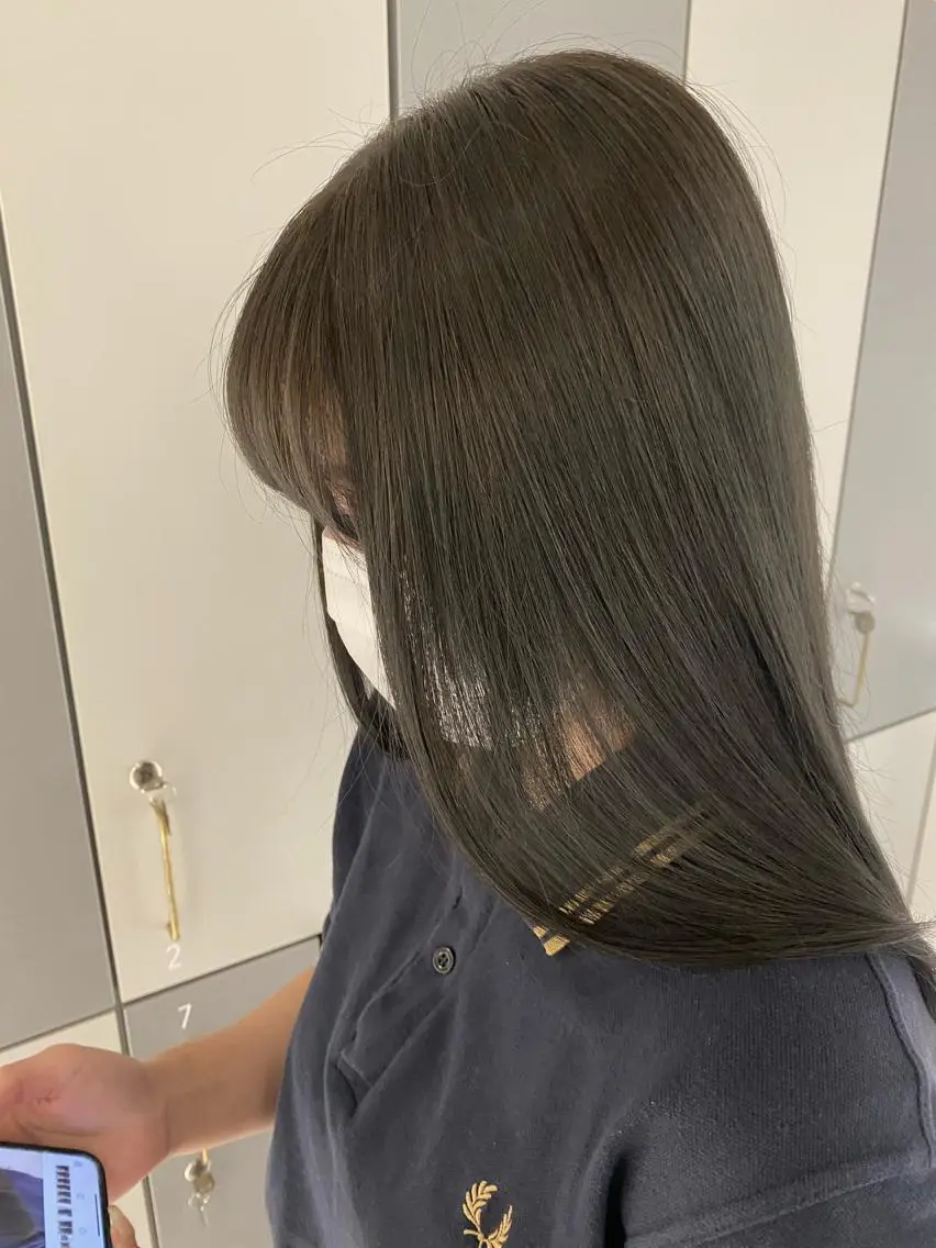 セミロング ヘアカラー トリートメント 健太郎 髪質改善/透明感のヘアスタイル