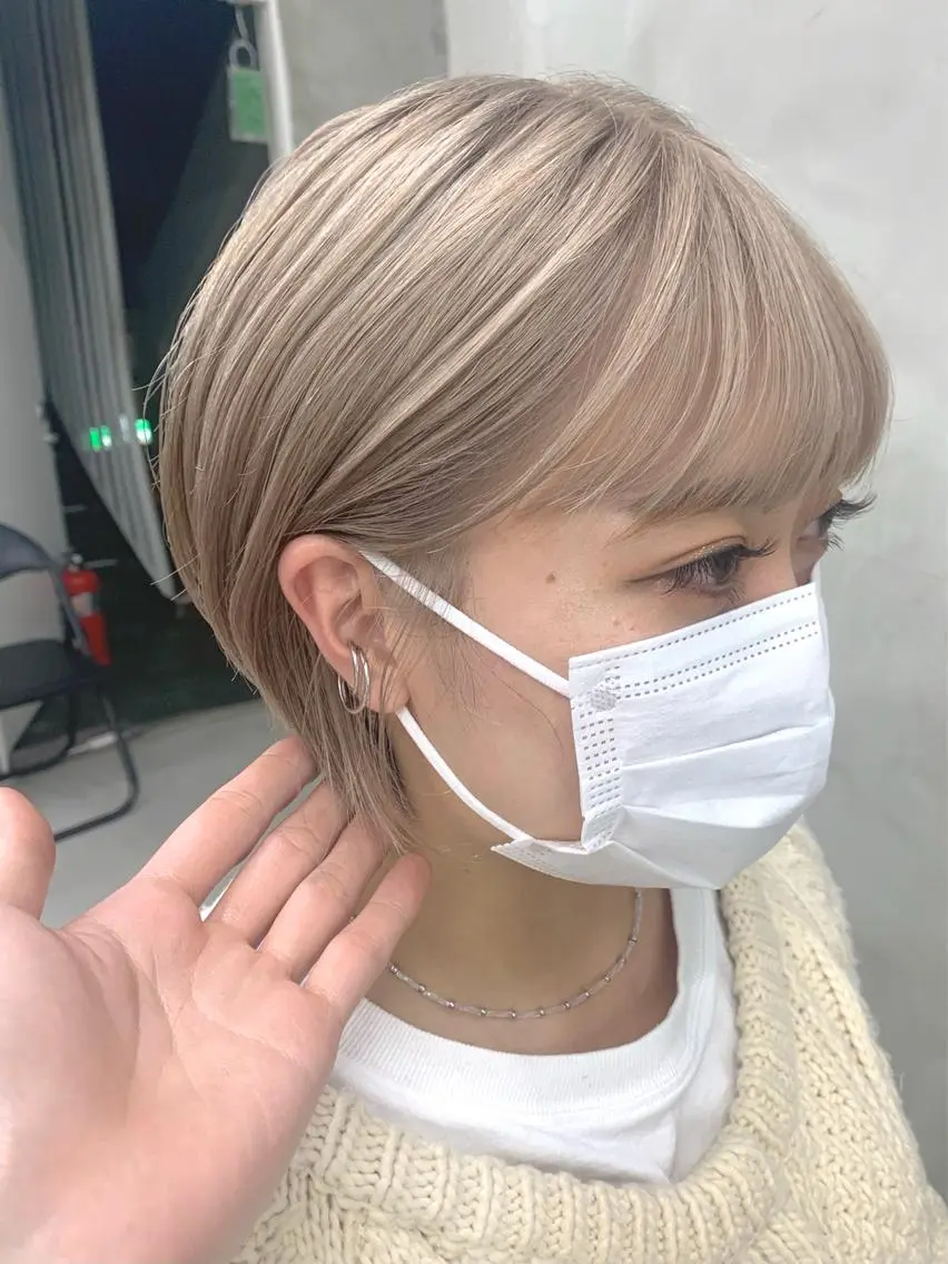 ショート カラー カット ヘアカラー トリートメント ヘアセット 🌿似合わせ透明感 カラー松本朋幸🌿のヘアスタイル