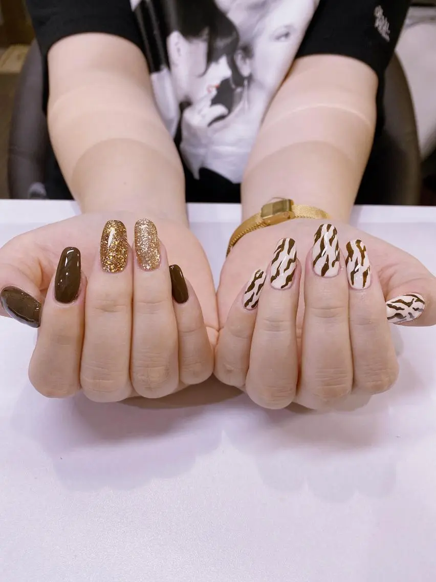 ネイル アニマル柄 錦糸町 mi_nailのネイルデザイン