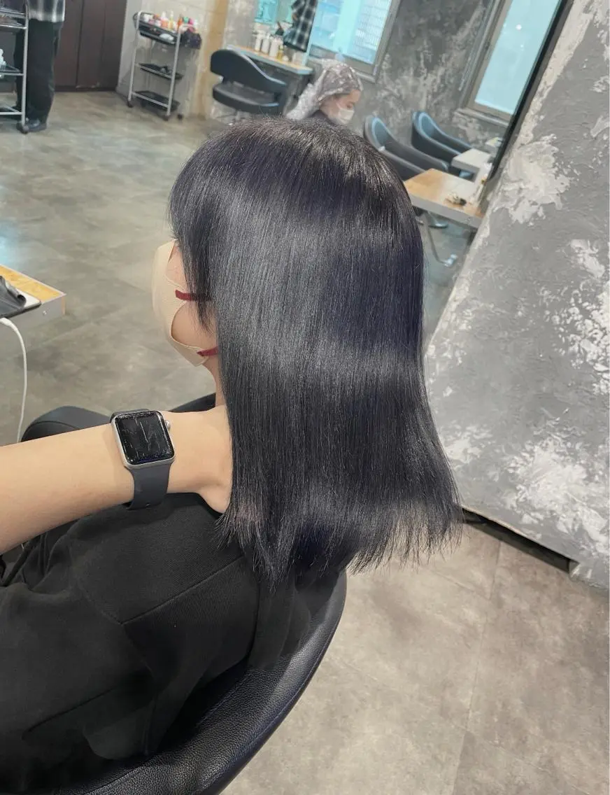 ミディアム カラー カット ヘアカラー トリートメント ヘッドスパ ヘアセット ベージュカラー💖 やすひろのヘアスタイル