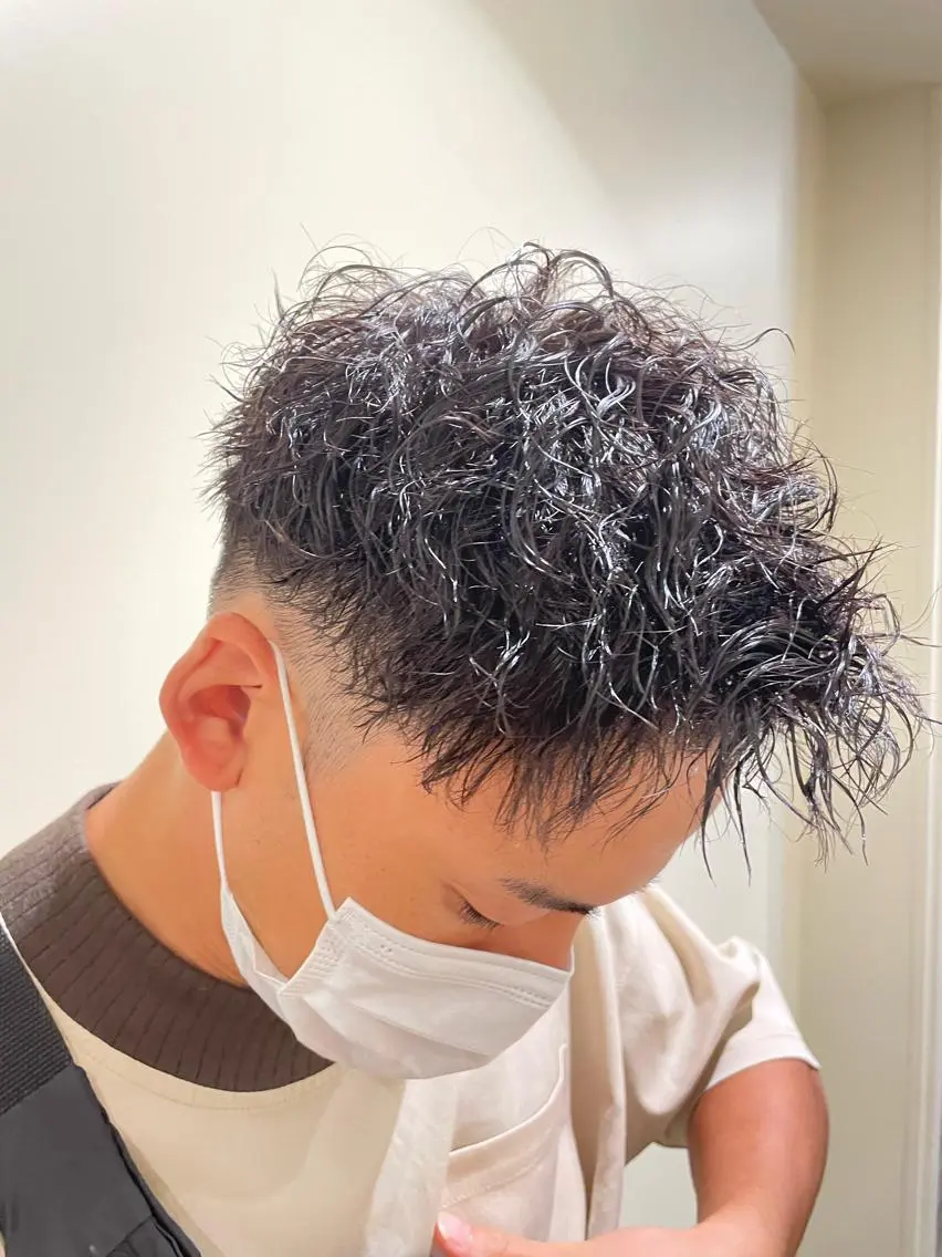 ショート パーマ メンズ メンズパーマ takikawa ryuのヘアスタイル