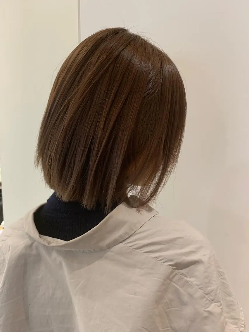 ショート カラー ベージュカラー ブリーチ ケアブリーチ カット ヘアカラー トリートメント インナーエクステ渋谷 🦋KAJIのヘアスタイル