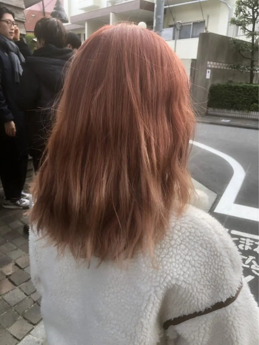 セミロング カラー 髪質改善韓国レイヤー カット内田智大のヘアスタイル