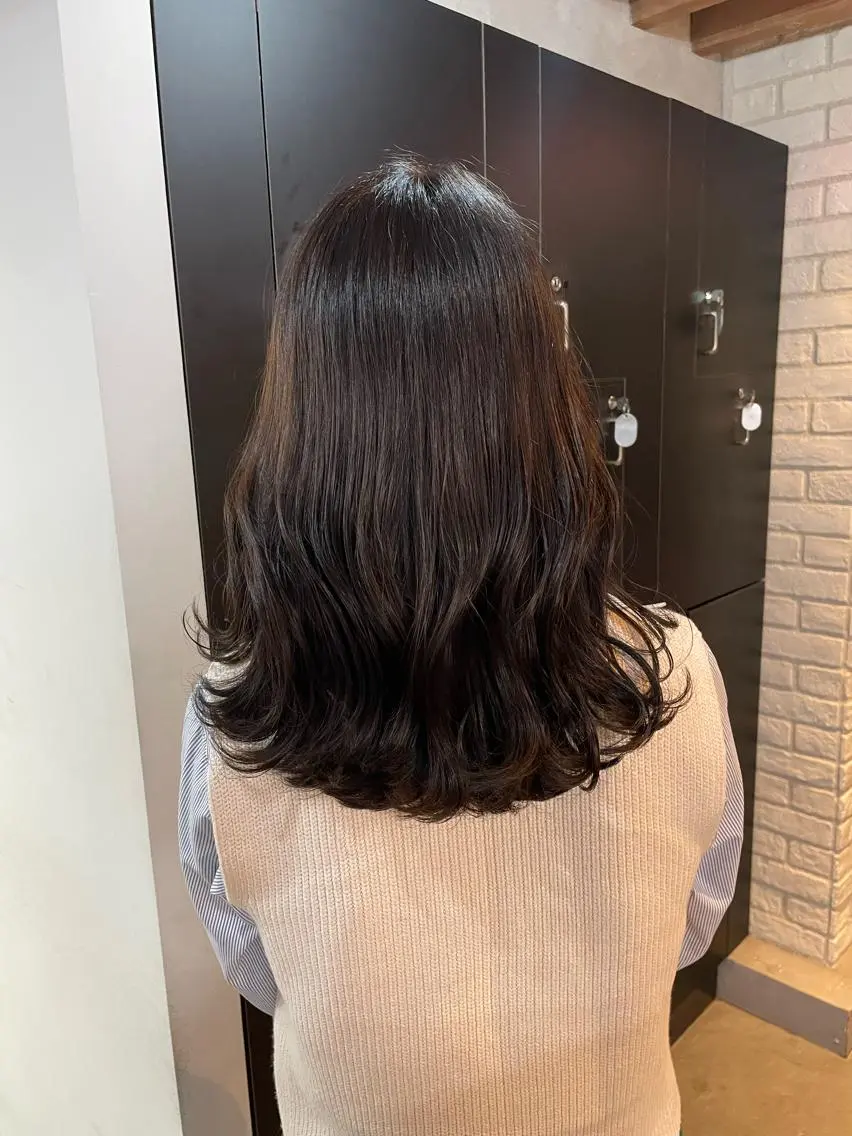 ミディアム カラー 髪質改善/美髪矯正 🪼土屋そーたのヘアスタイル