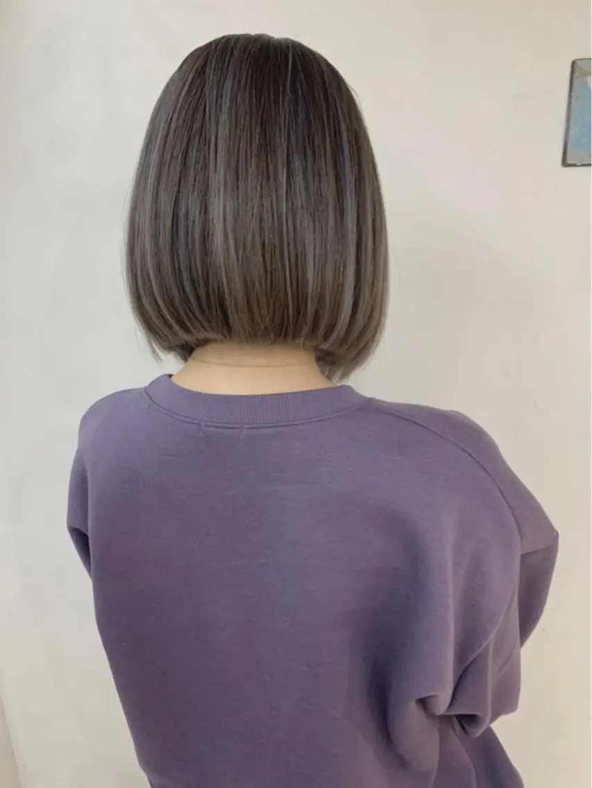 カラー カット ヘアカラー トリートメント 京都大人女性ショート 徒歩1分/秋山のヘアスタイル