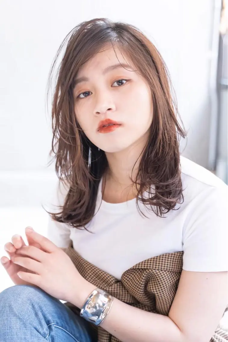 ミディアム カラー パーマ ヘアアレンジ メンズ キッズ ネイル マツエク・マツパ ナチュラル 韓国ヘア🫧 KAZUTOのヘアスタイル