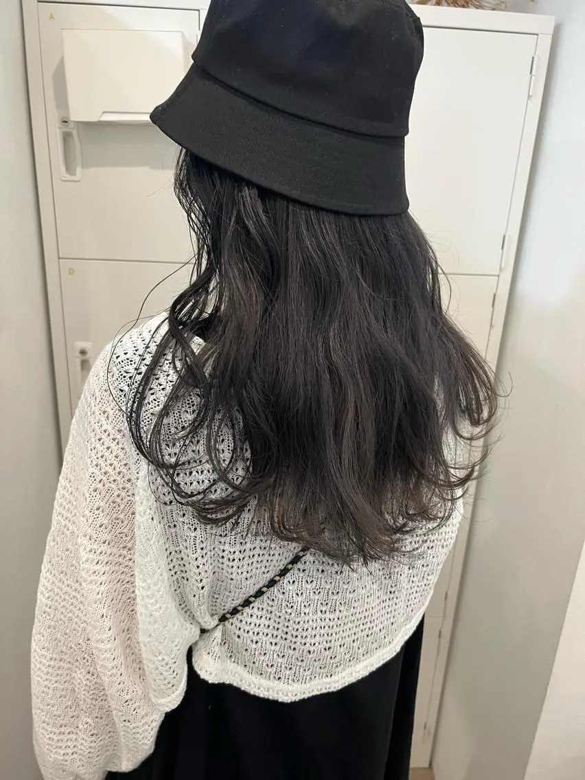 ロング カラー カット ヘアカラー 透明感カラー、 アレンジ/miyuのヘアスタイル