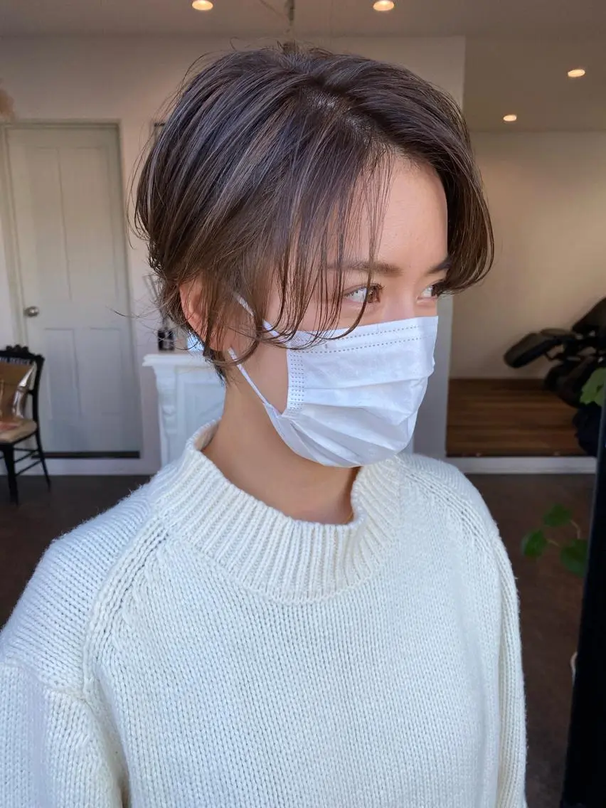 ショート ハンサムショート ショートヘア カット ヘアカラー トリートメント 成松 勇治のヘアスタイル
