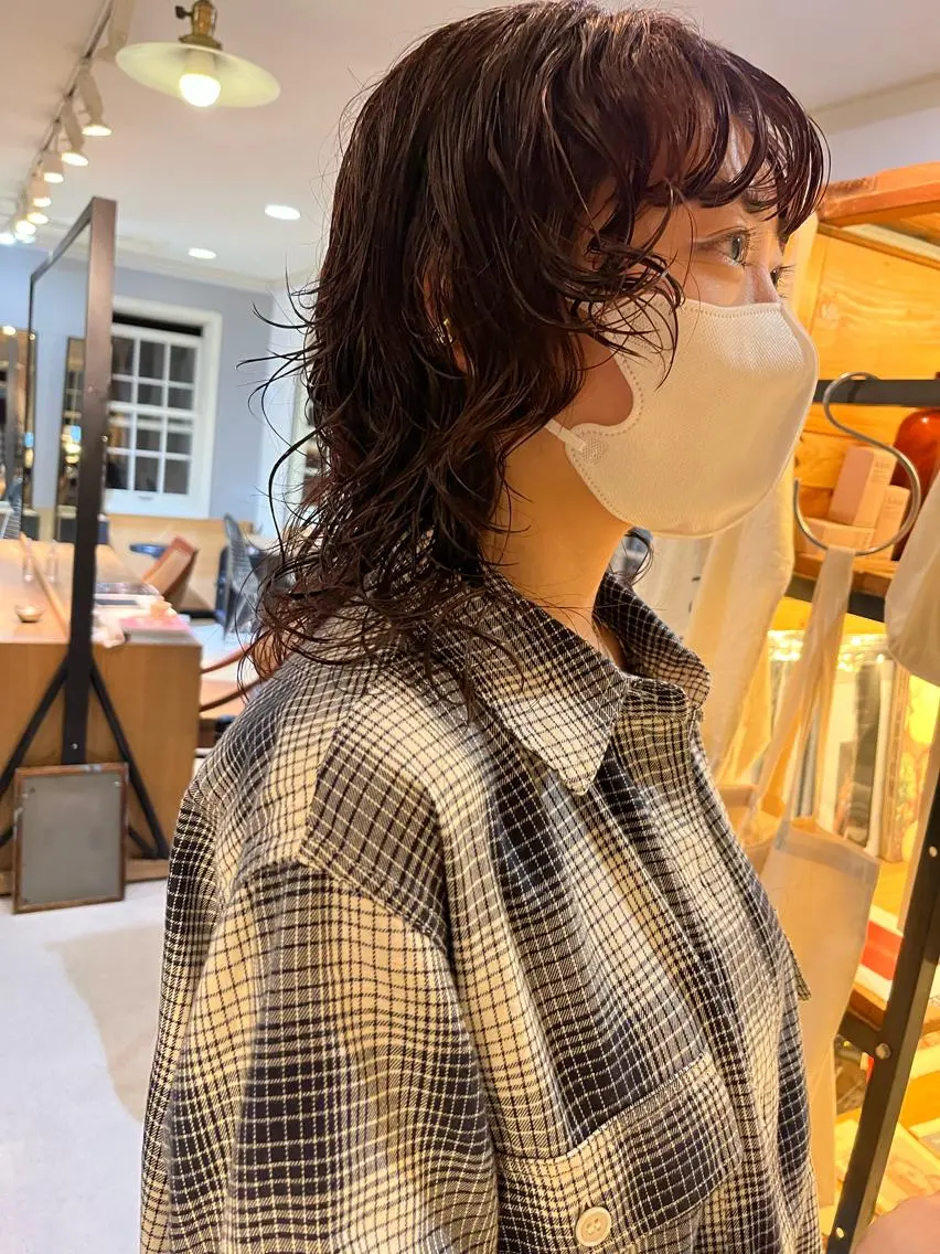 ミディアム パーマ カット パーマ eri kinjoのヘアスタイル