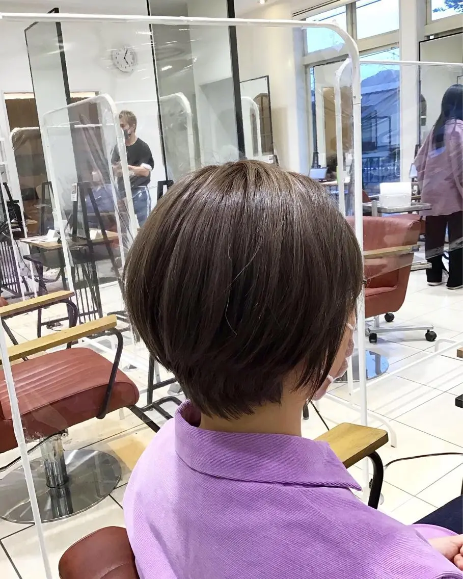 ショート カラー ブリーチ ブルーカラー ブルーグレー GranCieux 水戸/まつパ🧡黒柳のマツエク・マツパデザイン