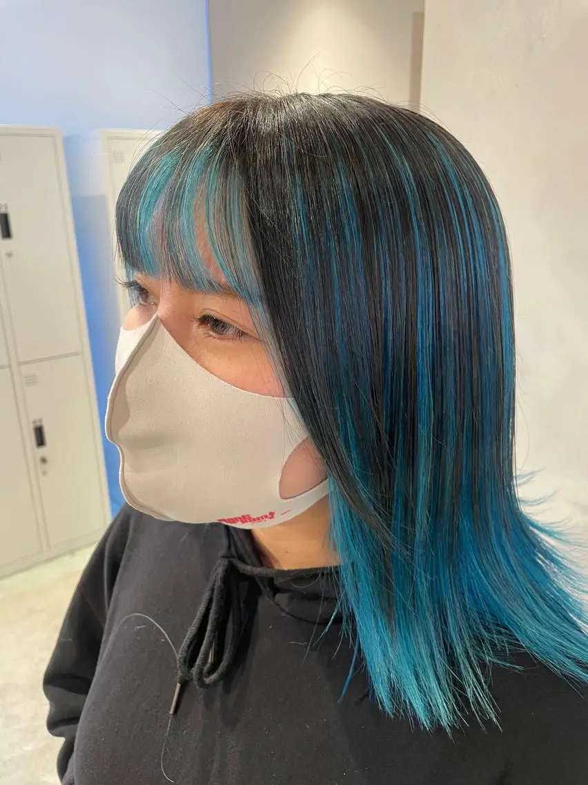 ロング カラー ブリーチ デザインカラー トリートメント カット ヘアカラー トリートメント 透明感カラー✨艶髪 制作🌱山根あゆみのヘアスタイル