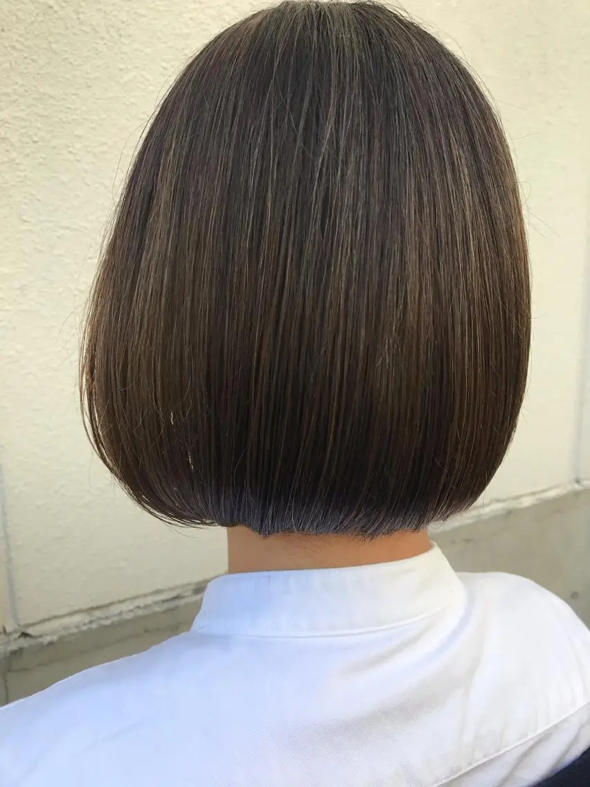 ミディアム ハイライト カット ヘアカラー トリートメント ayane⭐️ボブ・ ショート・パーマのヘアスタイル