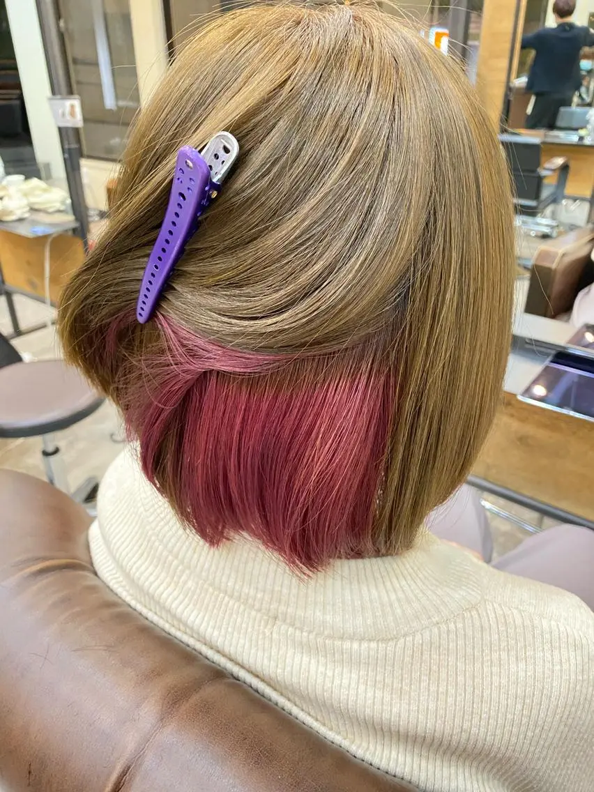 ミディアム カラー ブリーチ 🟢NEGi🟣 🫧髪質改善のヘアスタイル