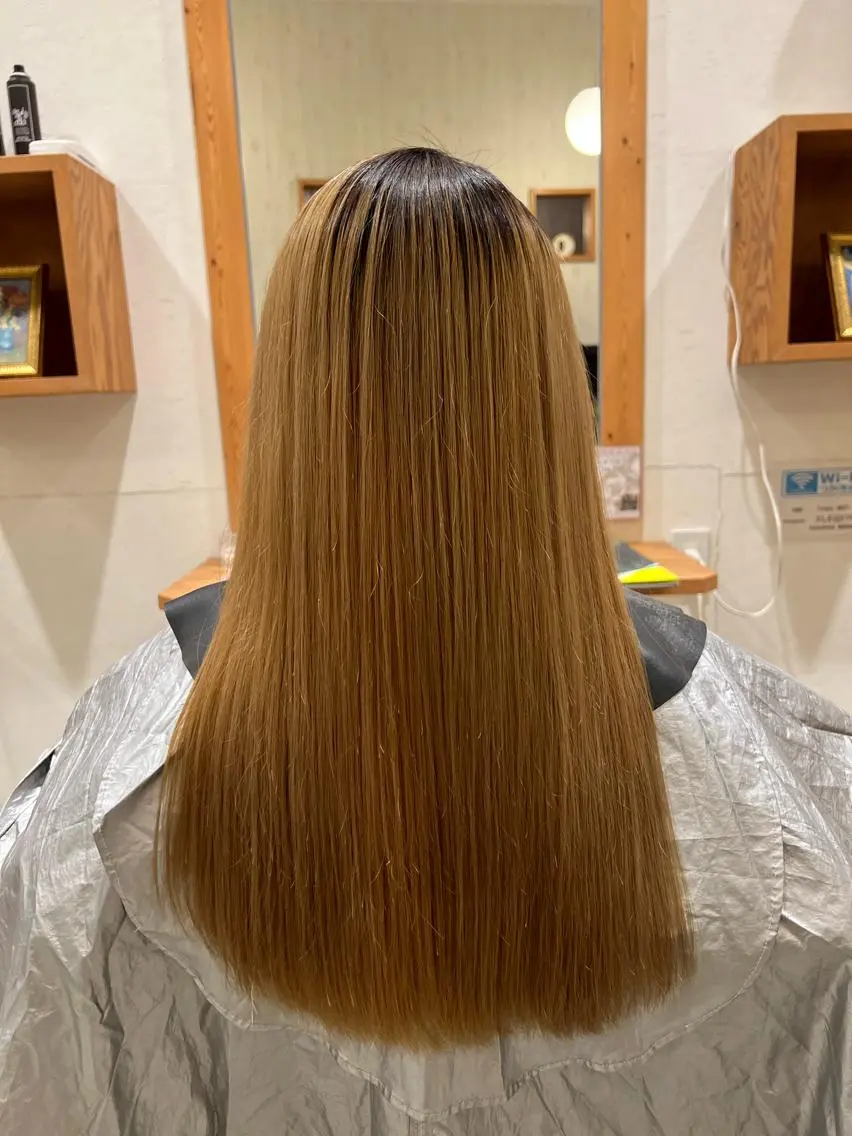 ロング 髪質改善 縮毛矯正 トリートメント TELA HAIR 幕張本郷店 千尋のヘアスタイル
